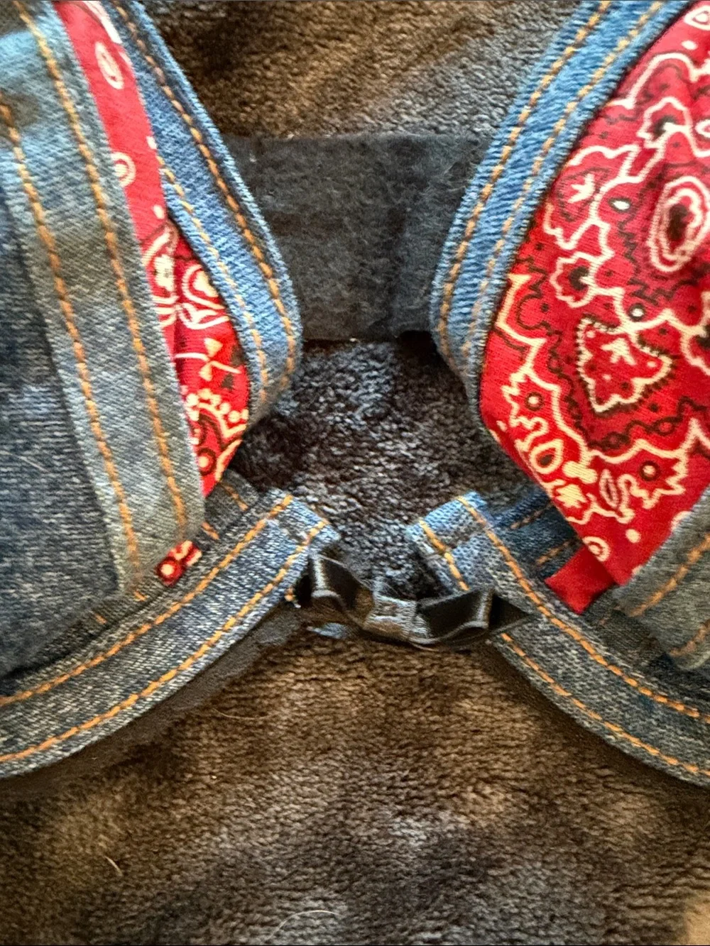Denim & Red Bandana Bikini Set & or Women's Intimates